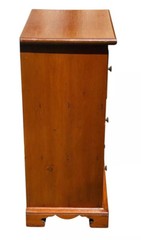 ANTIQUE QUEEN ANNE PENNSYLVANIA SIX DRAWER PINE SPICE CHEST / APOTHECARY CABINET