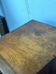 Antique oak general store collectors cabinet 8 drawer table top 1800s country