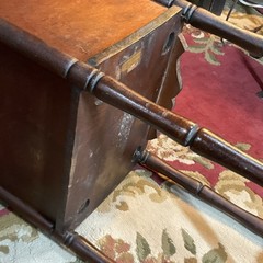 HT Cushman Smokers Humidor Wooden Stand With Ash Tray