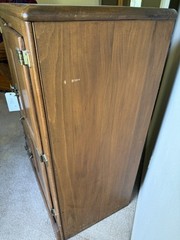 antique Oak ice box wood