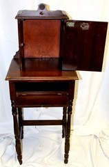 *RARE* Antique Early 20th Century Mahogany Telephone Cabinet with Stand