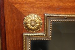 Superb French Breche D Violette Marble Brass Bronze Mounted Vitrine