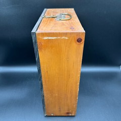 Antique Apothecary Wood Cabinet w/ Weights Slots