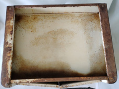 1950s Free Standing 2 Door Cabinet Interstate Metal Product 33x21x26 Formica MCM