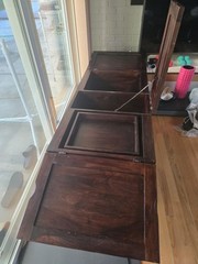 Antique Wooden Coffee Wine Table Cabinet