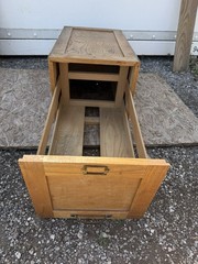 Antique Early 1900s Wood File Cabinet Drawer Box Law Transfer Case