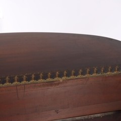 Antique French Mahogany Banded Display Vitrine With Inlay & Ormolu C1890