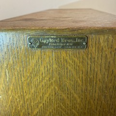 Rare Antique Gaylord Bros Inc Est 1896 Two Drawer Vertical Card Catalog Drawers