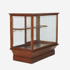 Antique Oak Country Store Display Cabinet C1910