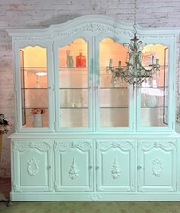 Painted Cottage Shabby Chic China Cabinet