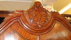 Inlaid Satinwood French Tall Completely Restored China Liquor TV Cabinet MINT!