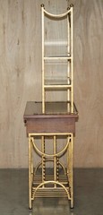 STUNNING AMERICAN MID CENTURY MODERN CIRCA 1960’S MAHOGANY & BRASS DRY BAR