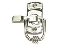 Sellers Kitchen Cabinet Latch “S” Type Nickel Plated Brass Left Side Door