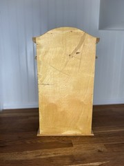 Vintage Wood Counter Top or Hanging Cabinet Hand Painted Apple Pear Fruit Vines