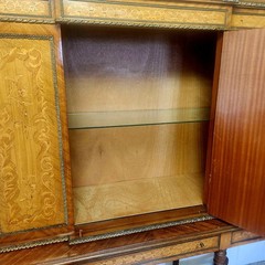 19th C French Marquetry and Ormolu Cabinet on Stand
