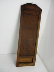 Hallway Cabinet Beveled Glass Mirror Hand Carved Antique XL HTF Impressive