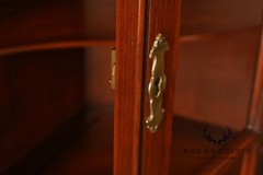 Henkel Harris Cherry Nine Pane Chippendale Style Corner Cabinet