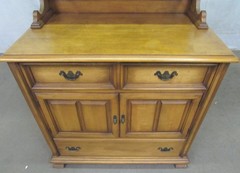 Vintage Country Style Maple Cabinet Server