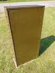 Steel file Cabinet Drawers vintage industrial (Art Metal) Faux Wood mid century