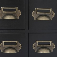 12 Drawers Vintage Tabletop Library Card Catalog Cabinet Storage Box NEW