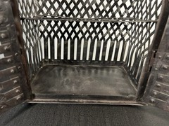 Antique Tin Pie Safe Cabinet Perforated Metal Pantry Rustic Farmhouse 19”