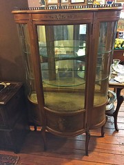 NICE ANTIQUE VERNIS MARTIN VITRINE CABINET CIRCA 1890 – 1910