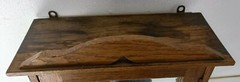 Antique Medicine Apothecary Bathroom Cabinet Beveled glass mirror Pediment Towel