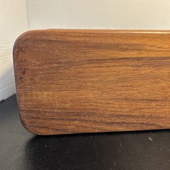 Vintage Mid Century Kalmar Teak Tambour Door Wall Mount Cabinet