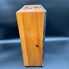 Antique Apothecary Wood Cabinet w/ Weights Slots