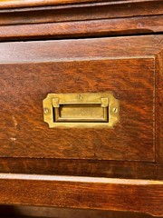 Late 19th Century Solid Quarter Sawn Oak Cabinet