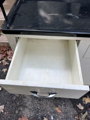Steel Medical Cabinet Metal Industrial Quackery Farm Apothecary Desk Table