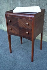 Art Deco Caswell-Runyan Waterfall Perfect Sewing Cabinets End Table