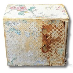 MID-CENTURY Floral 3-Drawer Sewing Set Kit: CONTENTS FULL Boudoir Shabby Country