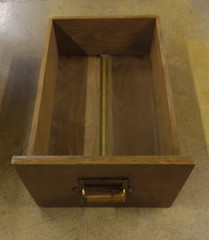 Antique Quarter Sawn Oak 2 Drawer Dovetail Card File Cabinet-5 x 9 Index Card