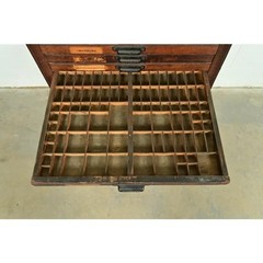 Antique Oak Architect’s Blueprint Flat File Cabinet by Hamilton, Circa 1900