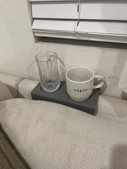 3D Printed Couch Arm Shelf: Sofa Drink Caddy with Cup Holders