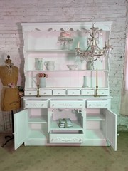Painted Cottage Shabby Chic China Cabinet