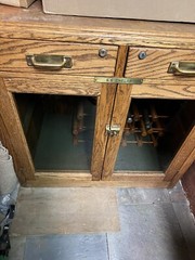 Antique hand made oak Hutch furniture