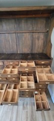 Large Antique Apothecary Case Cabinet 45 drawers