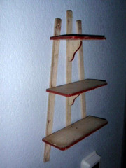 1920’s-1930’S Cottage, Red trimmed KNICK KNACK SHELVES