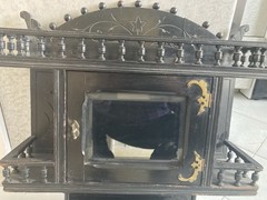 Antique Eastlake Style Curio Cabinet 20in Long 24in High