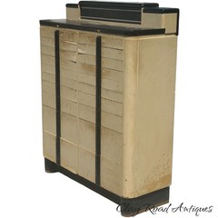 Vintage art deco dental medical collectors cabinet 18 drawers industrial 1940