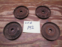 HOOSIER CABINET ORIGINAL POISON / ANT TRAP CASTOR CUP SET OF 4 PC #142