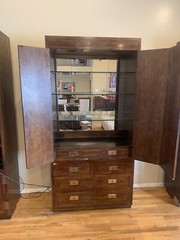 Henredon Scene One Campaign Collection Entertainment cabinet Armoire Wardrobe