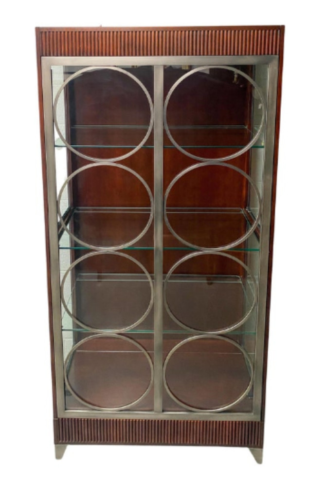 Art Deco Style Ethan Allen Display Vitrine or Curio Cabinet