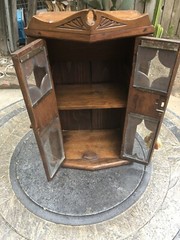 Vintage Antique Wall Display/Spice Wood Cabinet