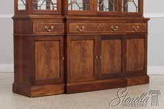 72939: STICKLEY Mahogany Chippendale Style Breakfront China Cabinet