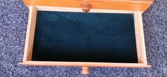 Wood Sewing Box Table Cabinet Country Rustic Primitive 12x9x 7 w/ Handle – VTG