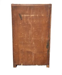 Antique Victorian Bookcase / China Cabinet With Glass Door – Birds Eye Maple