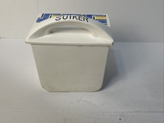 Dutch Delft Suiker Spice Cabinet Labeled Drawer Antique Replacement White/Blue